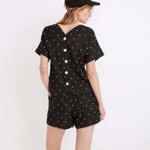 Madewell Lightspun Button-Back Shorts SET in Square Spot - Medium
